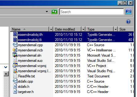 Visual C++ email reference