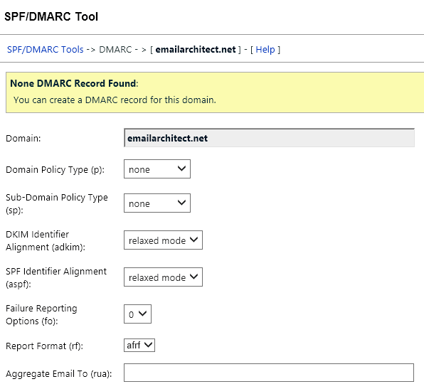 DMARC tool