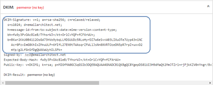 DKIM Test Report