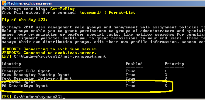 Exchange 2007/2010/2013 DKIM Transport Agent