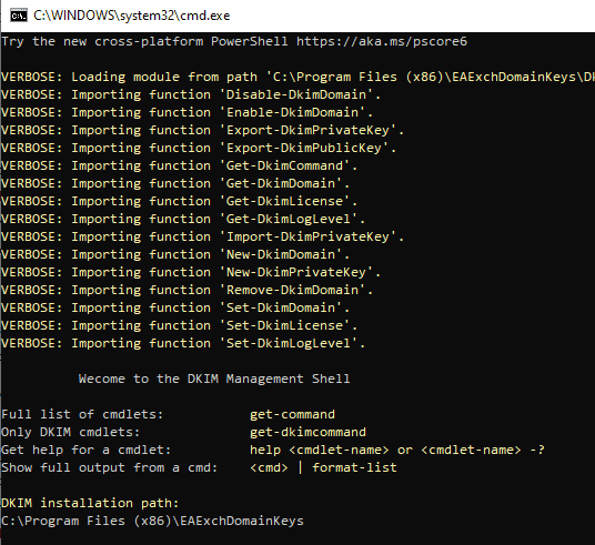 DKIM in IIS SMTP