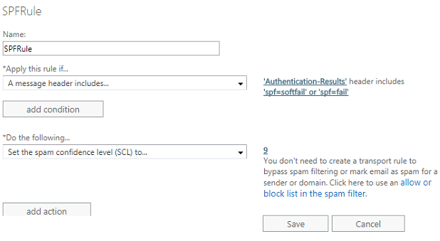 Edit Exchange Server 2013/2016/2019 Transport Rule.