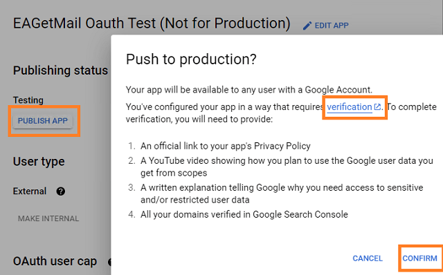 Authorized Redirect URIs