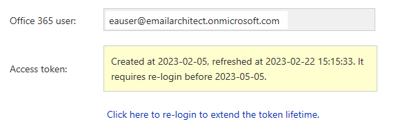 retrieve Office 365 access token