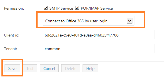 Office 365 oauth by user login