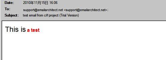 c# html email sample